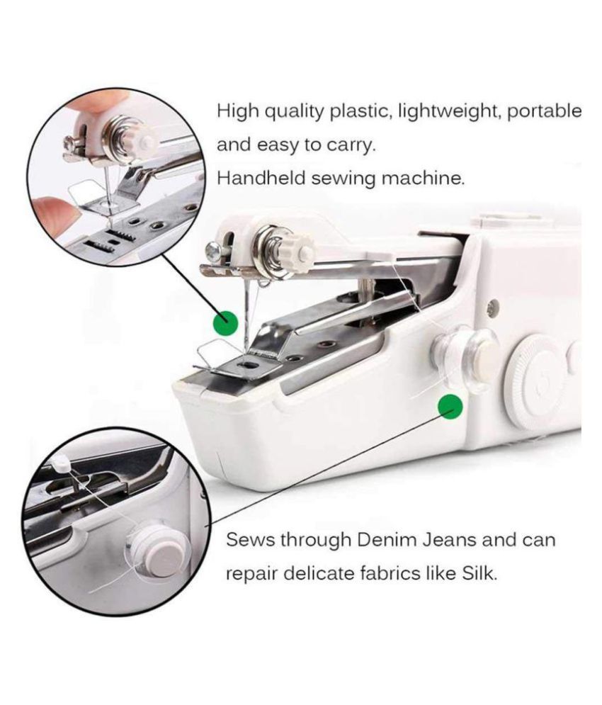Single Stitch Portable Sew Hand Held Sewing Machine Quick Handy