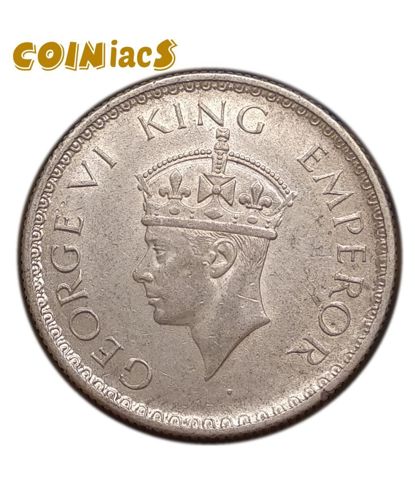     			Coiniacs - Rare Mule Half Rupee - George VI King & Emperor 1939 Mature Head 1 Numismatic Coins