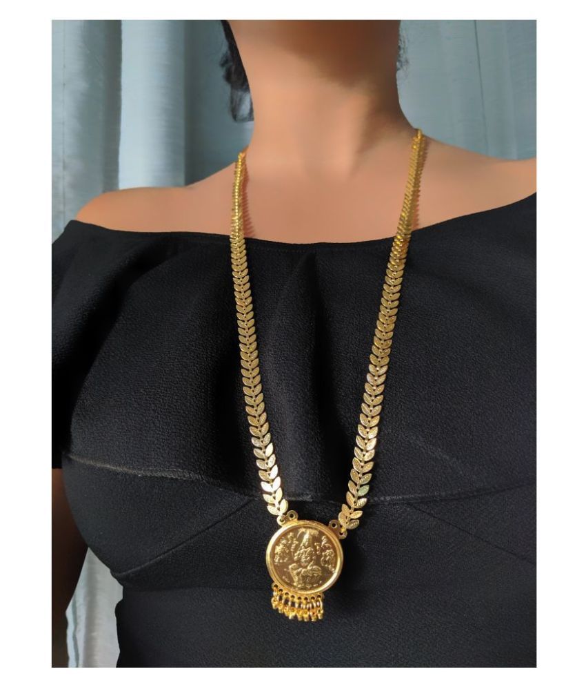 Digital Dress Room - Gold Alloy Necklace ( Pack of 1 )
