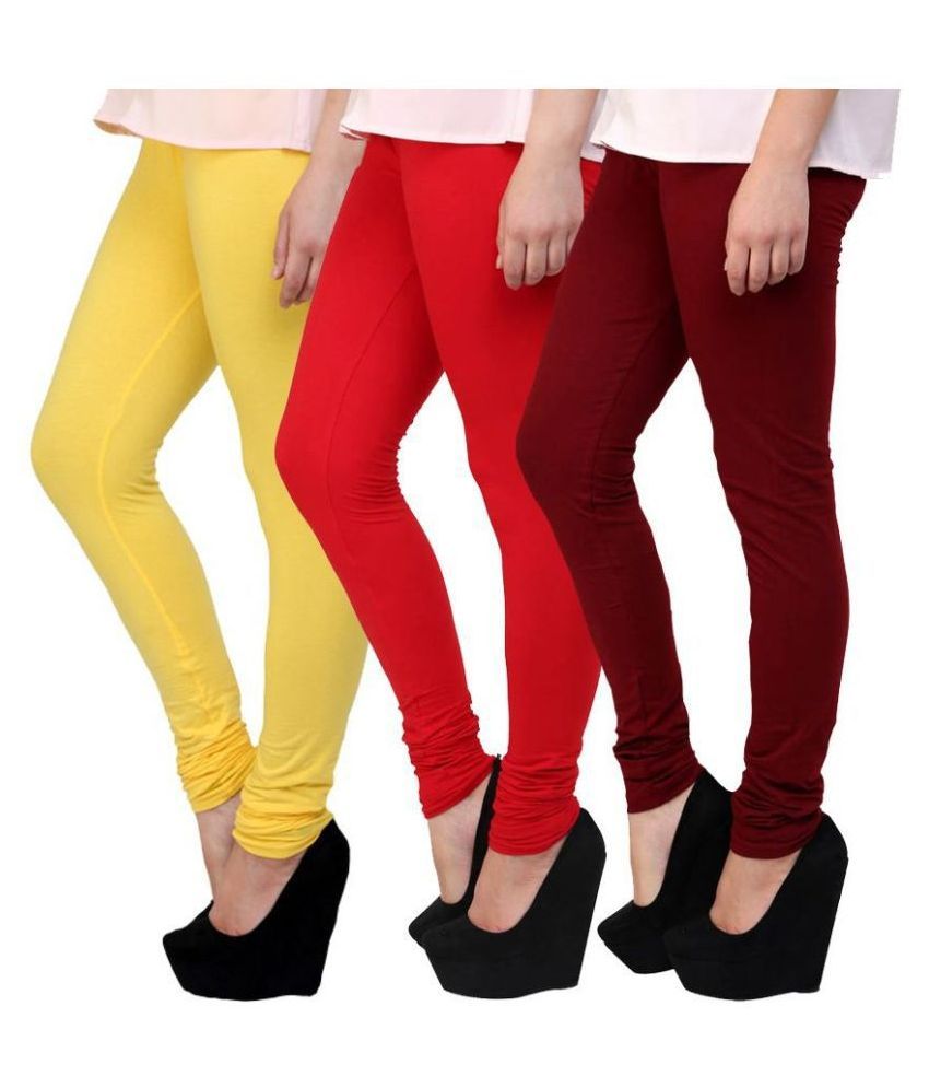     			Famaya Cotton Pack of 3 Leggings