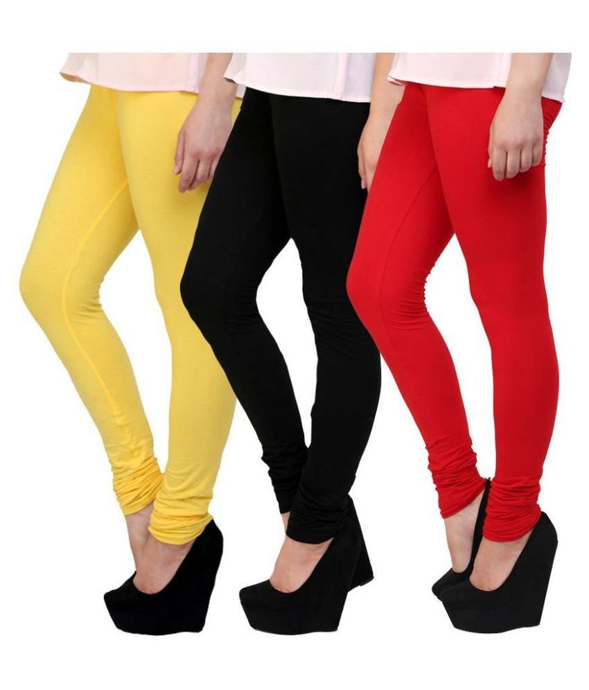     			Famaya Cotton Pack of 3 Leggings