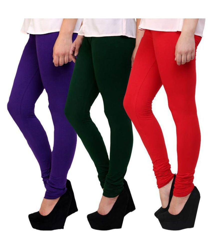     			Famaya Cotton Pack of 3 Leggings