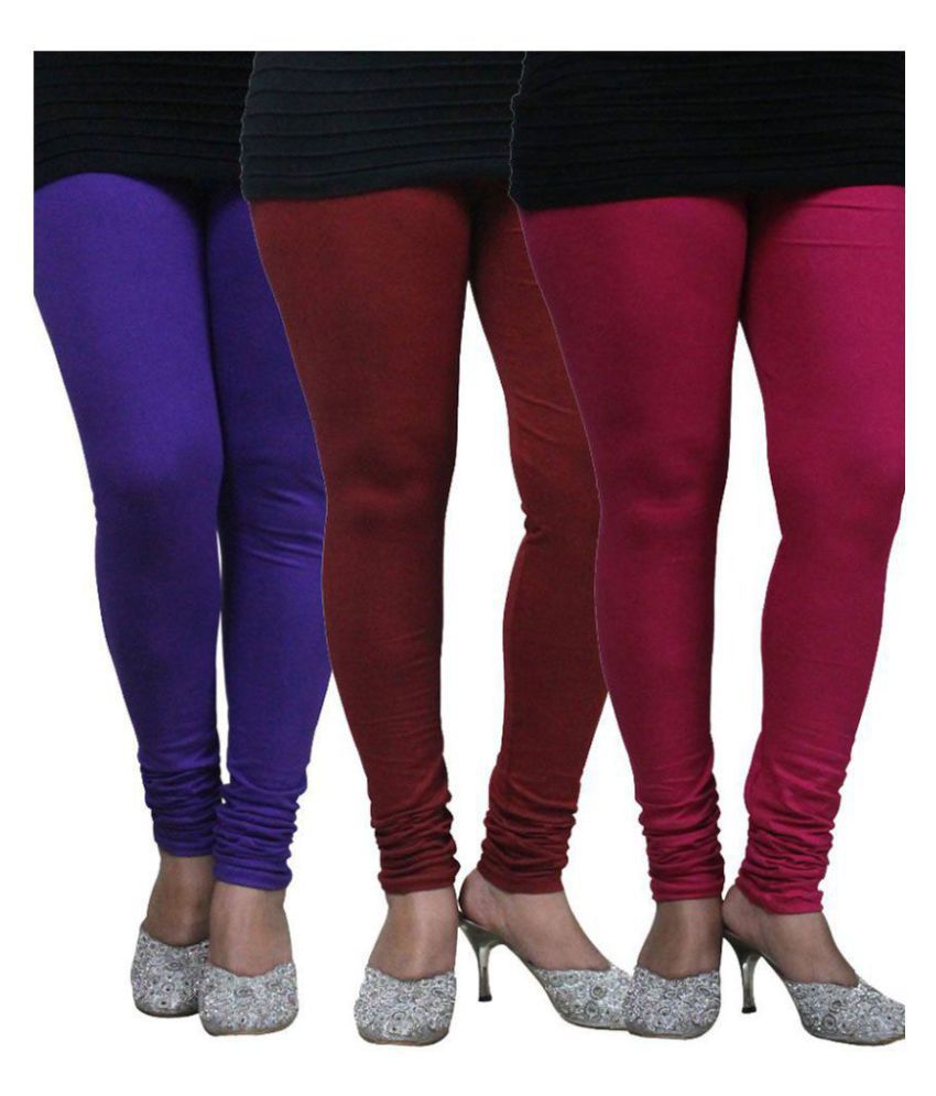     			FnMe Cotton Lycra Pack of 3 Leggings