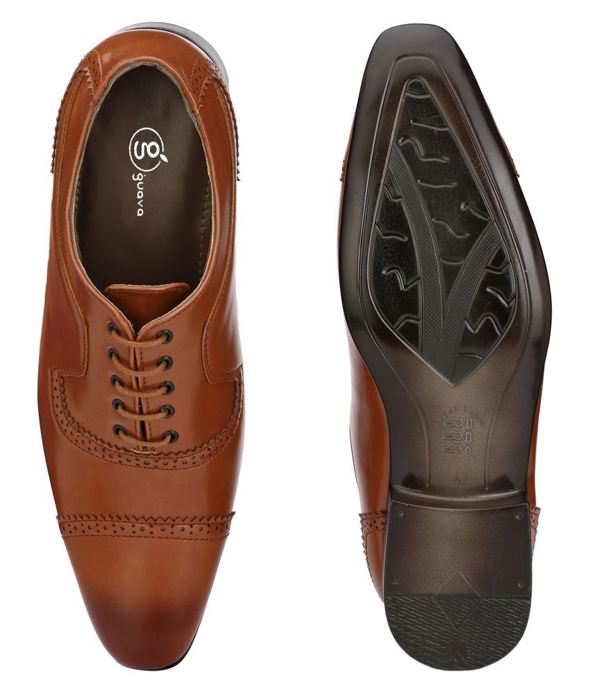 tan color formal shoes
