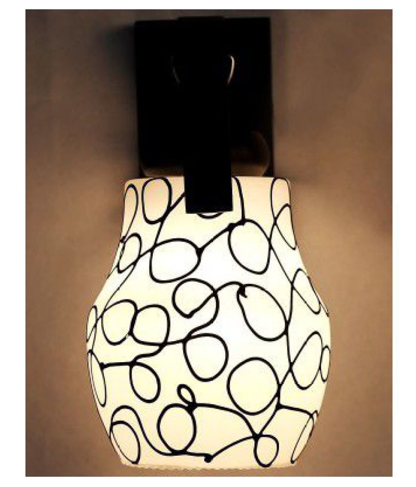     			AFAST Decorative & Designer Glass Wall Light White - Pack of 1