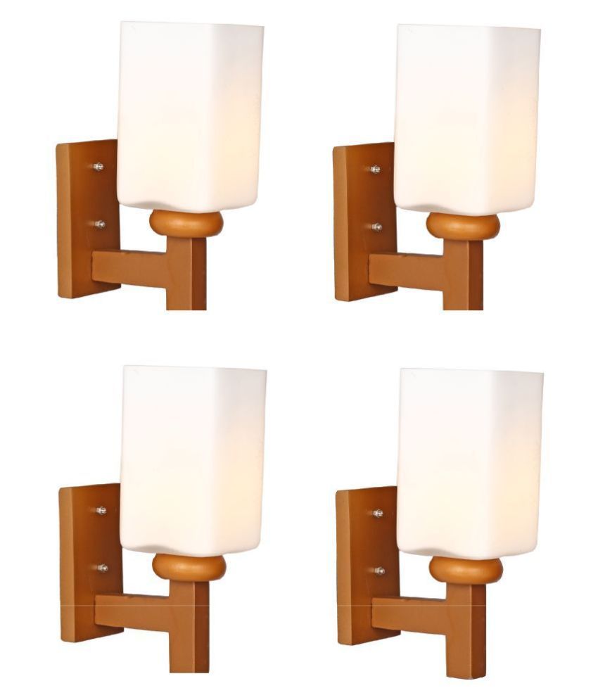     			AFAST Decorative & Designer Glass Wall Light Multi - Pack of 4