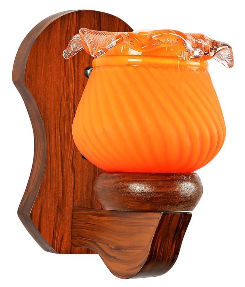     			AFAST Decorative & Designer Glass Wall Light Orange - Pack of 1