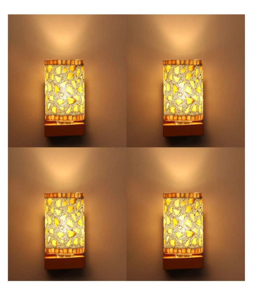     			AFAST Decorative & Designer Glass Wall Light Multi - Pack of 4