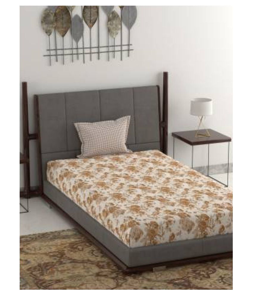 Trident Cotton Single Bedsheet with 1 Pillow Cover Buy Trident Cotton