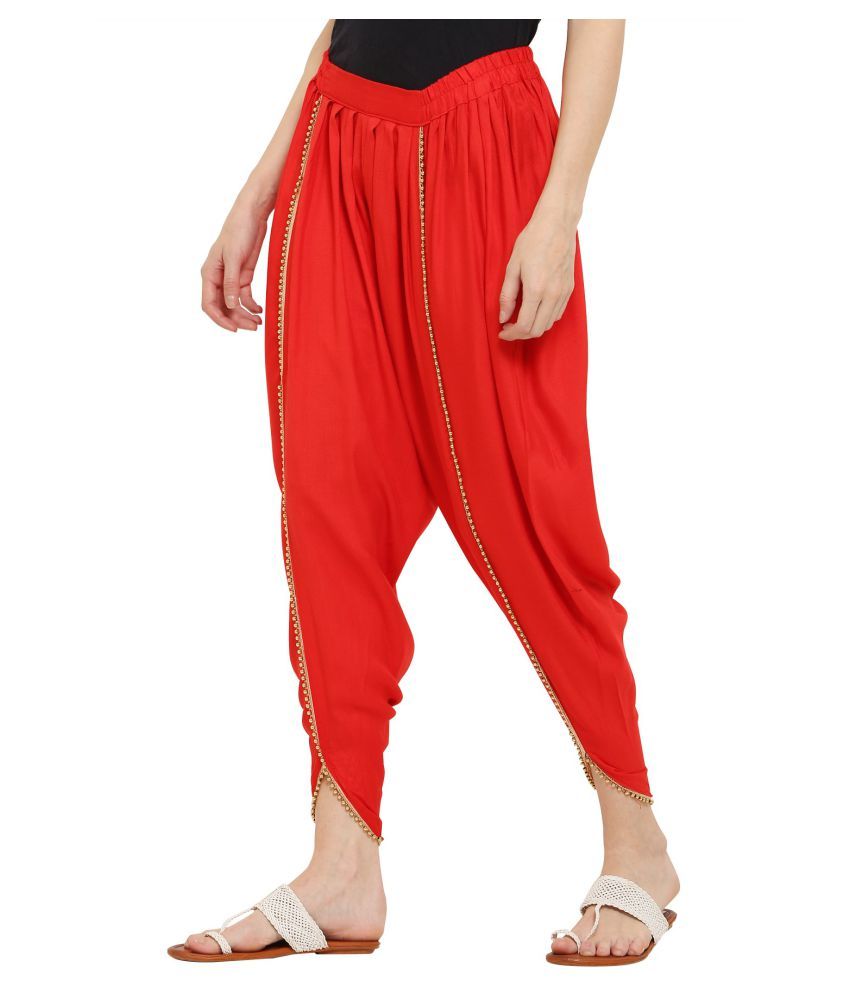 rayon dhoti pants