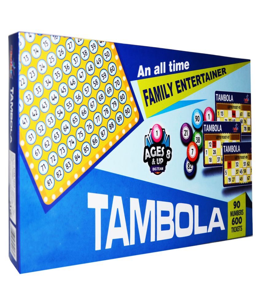 planet of toys tambola bingo housie with 600 tickets board