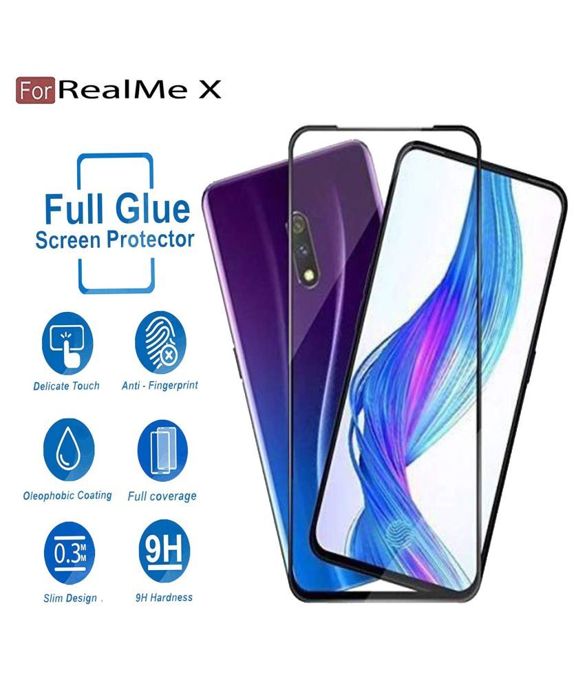 Realme X Clear Screen Guard By Alleppey marketing 11D Tempered Glass