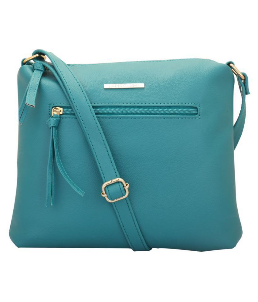     			Lapis O Lupo Turquoise P.U. Sling Bag