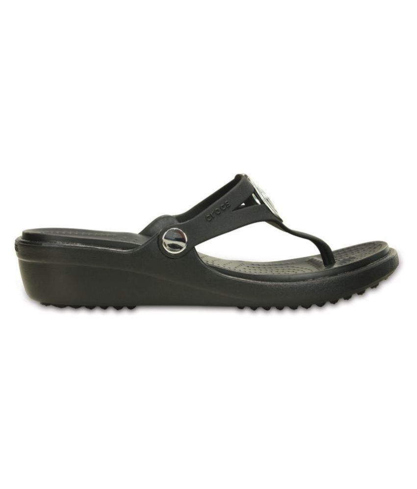 black high heel crocs