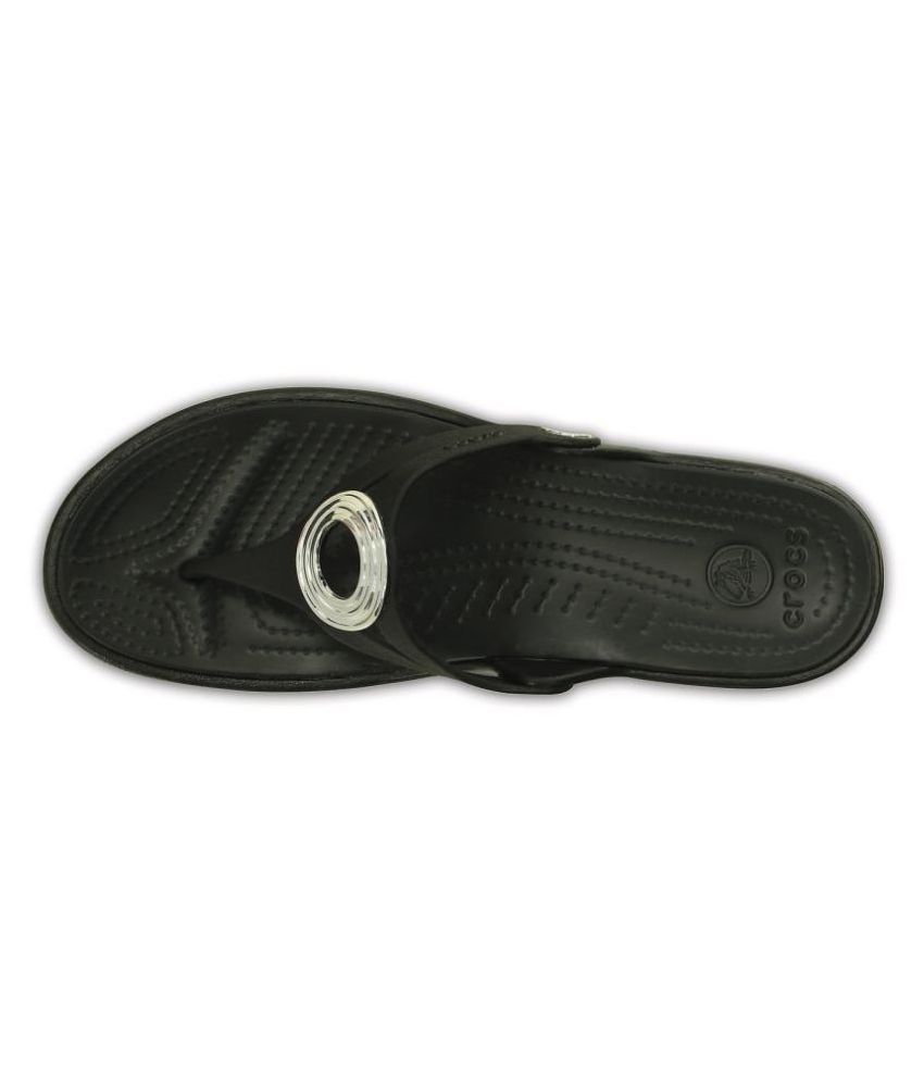 black high heel crocs
