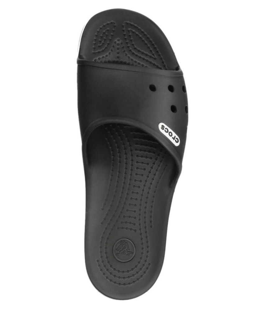 all black crocs