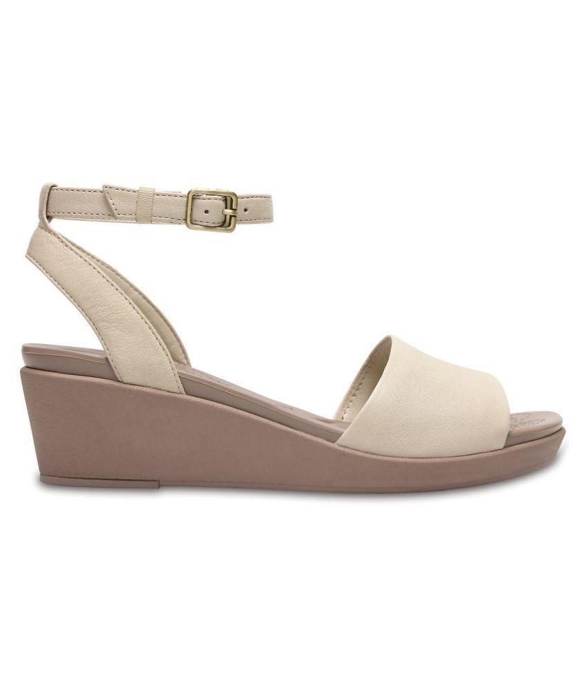 crocs heels white