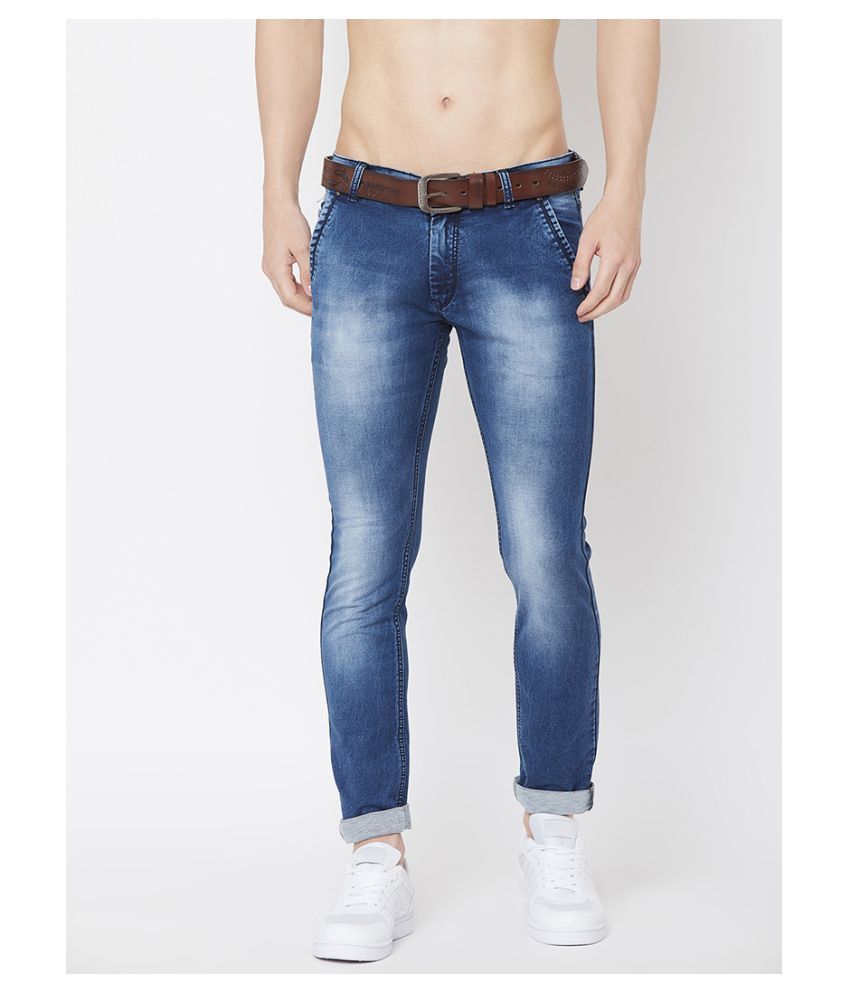 men's dark blue jeans regular fit