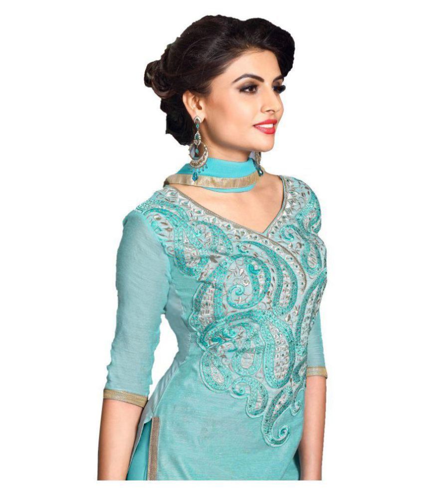 chanderi gown