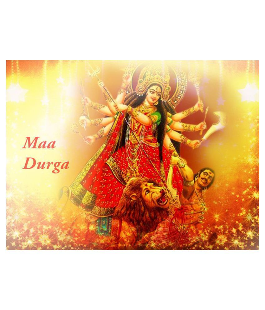 MYIMAGE Lord Durga Maa Beautiful Paper Wall Poster Without Frame ...