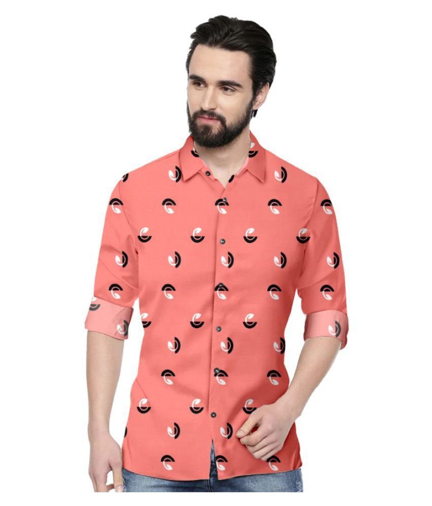 dark peach shirt