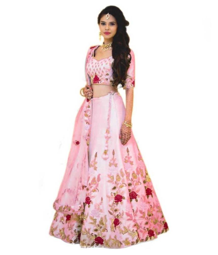 pink lehenga snapdeal