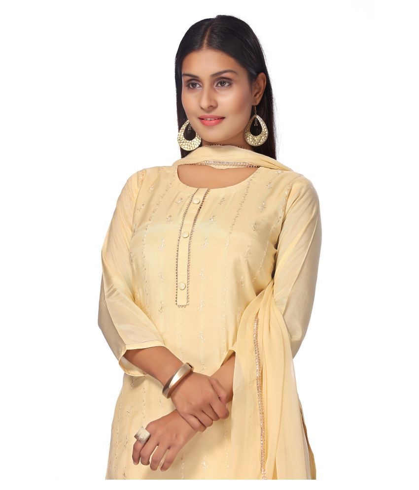 in365 Beige Muslin Dress Material - Buy in365 Beige Muslin Dress Material Online at Best Prices 