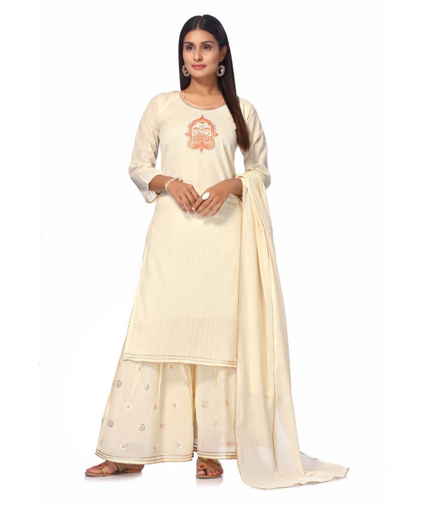white dress material cotton