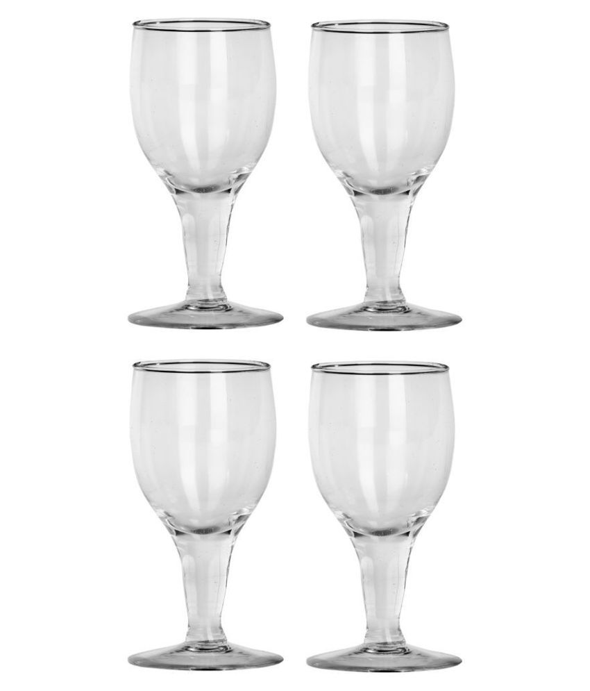     			Afast Glass Wine Glasses, Clear, Pack Of 4, 200 ml
