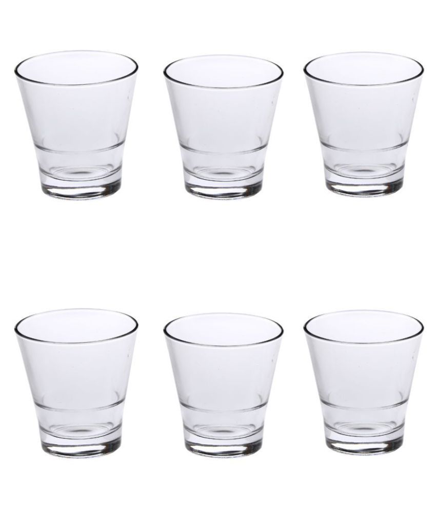     			Afast Glass Whisky Glasses, Clear, Pack Of 6, 20 ml