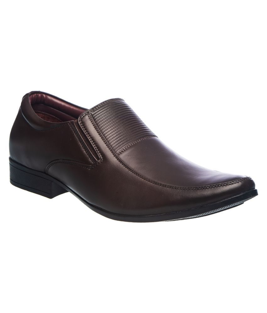 khadim brown formal shoes