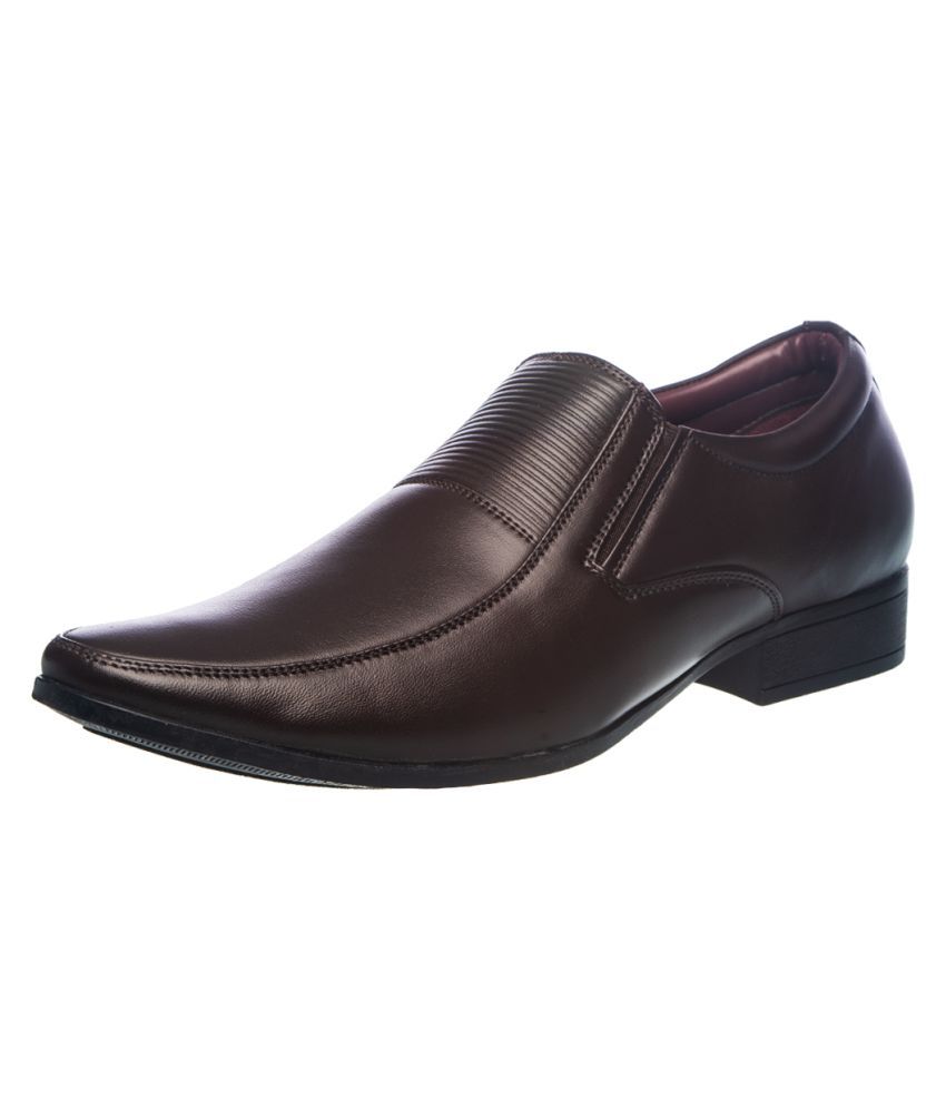 khadim brown formal shoes