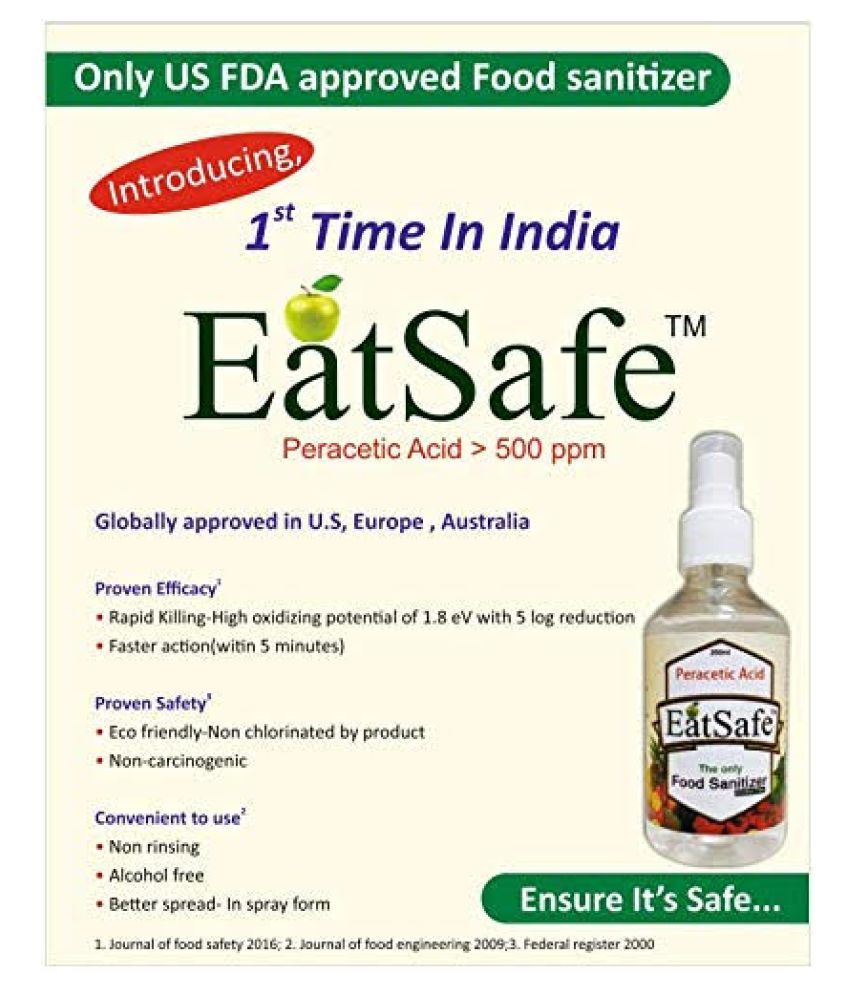 EatSafe All Purpose Cleaner Spray Vegetables & Fruits Cleaner 500 g