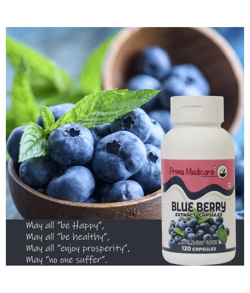 Prima Medicare 100 Natural Blueberry Extract Capsules 120 Capsules 120 no.s Multivitamins