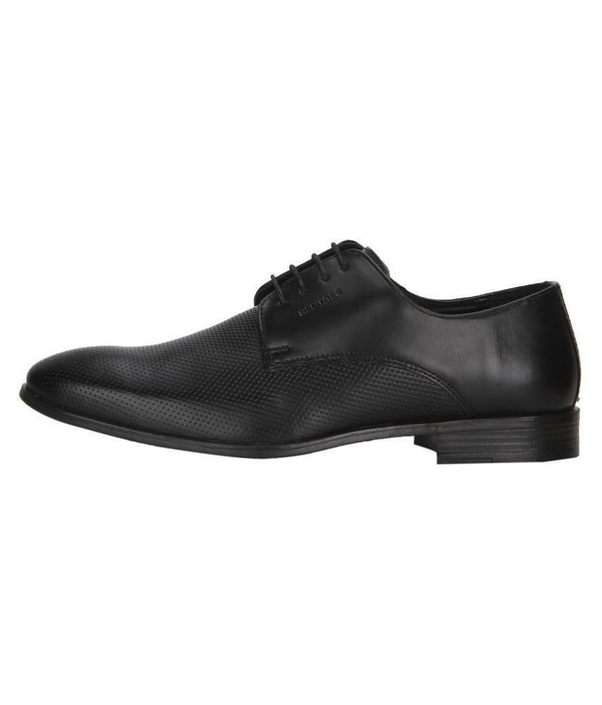red tape black derby formal shoes