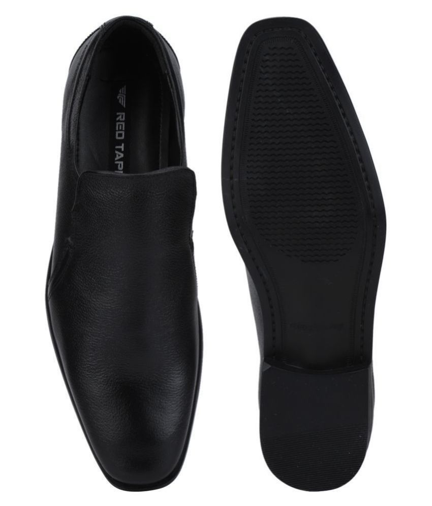 red tape genuine leather slip on shoes