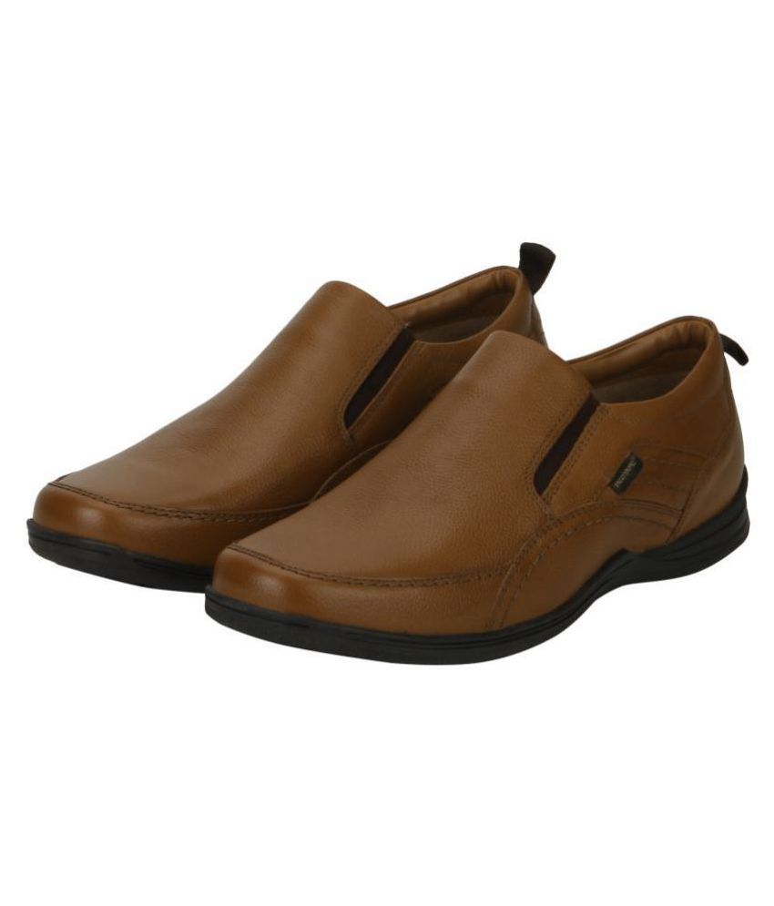 red tape genuine leather slip on shoes