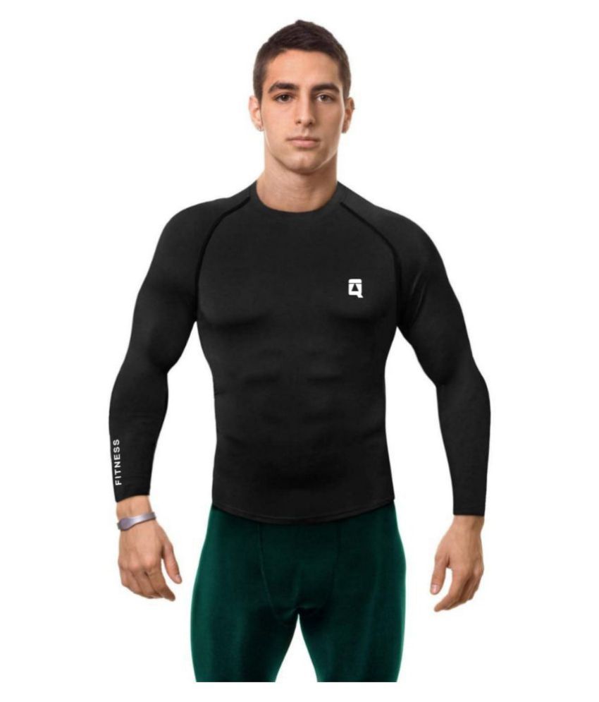 Quada Unisex 100% Polyester Compression T-Shirt Top Base ...