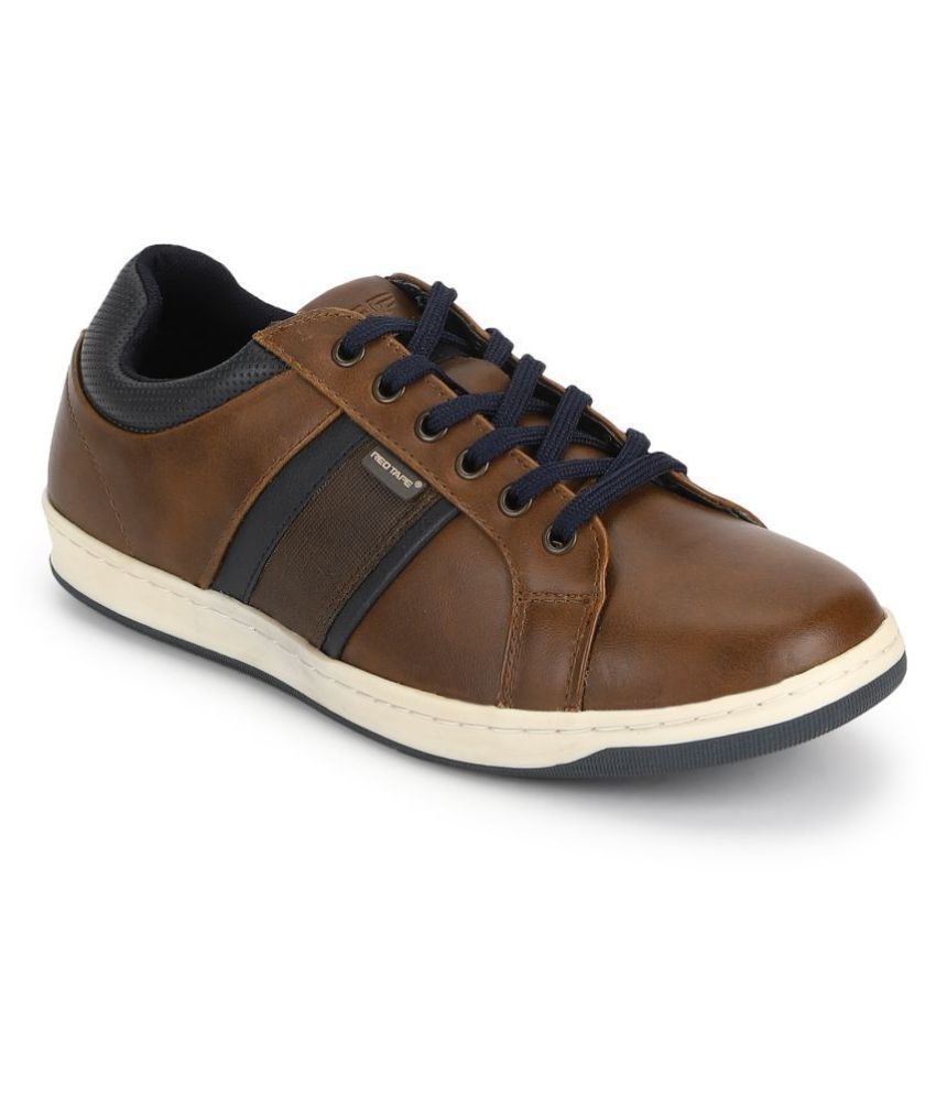 red tape men tan sneakers