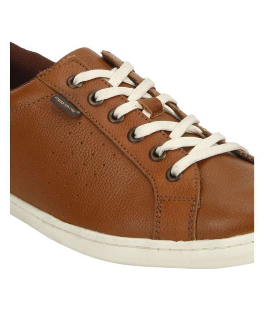 red tape men tan sneakers