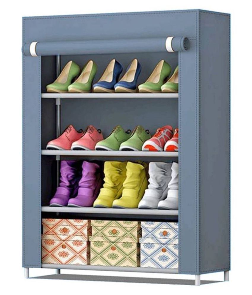 D GLOBAL Wooden 4 Tier Shoe Rack Beige Buy D GLOBAL