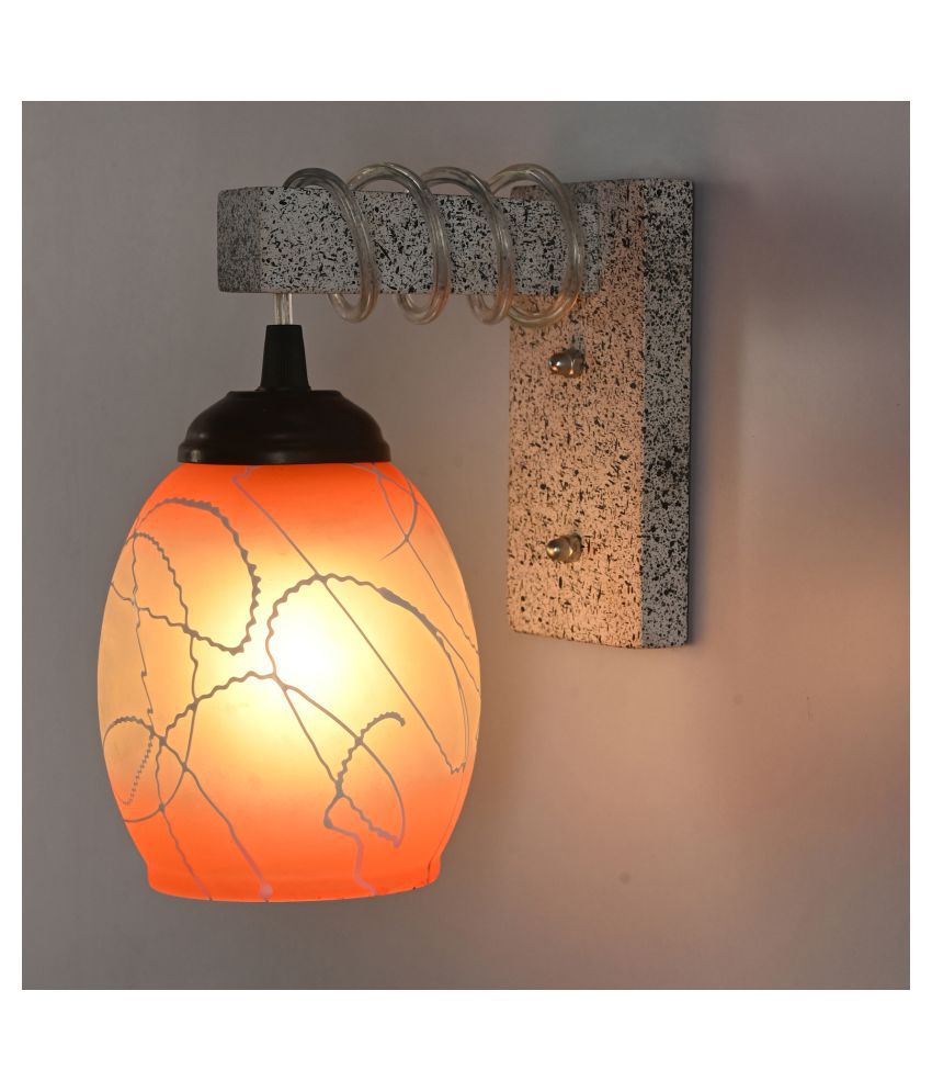     			Somil New Pendant Wood Fitting Shade Glass Wall Light Multi - Pack of 1