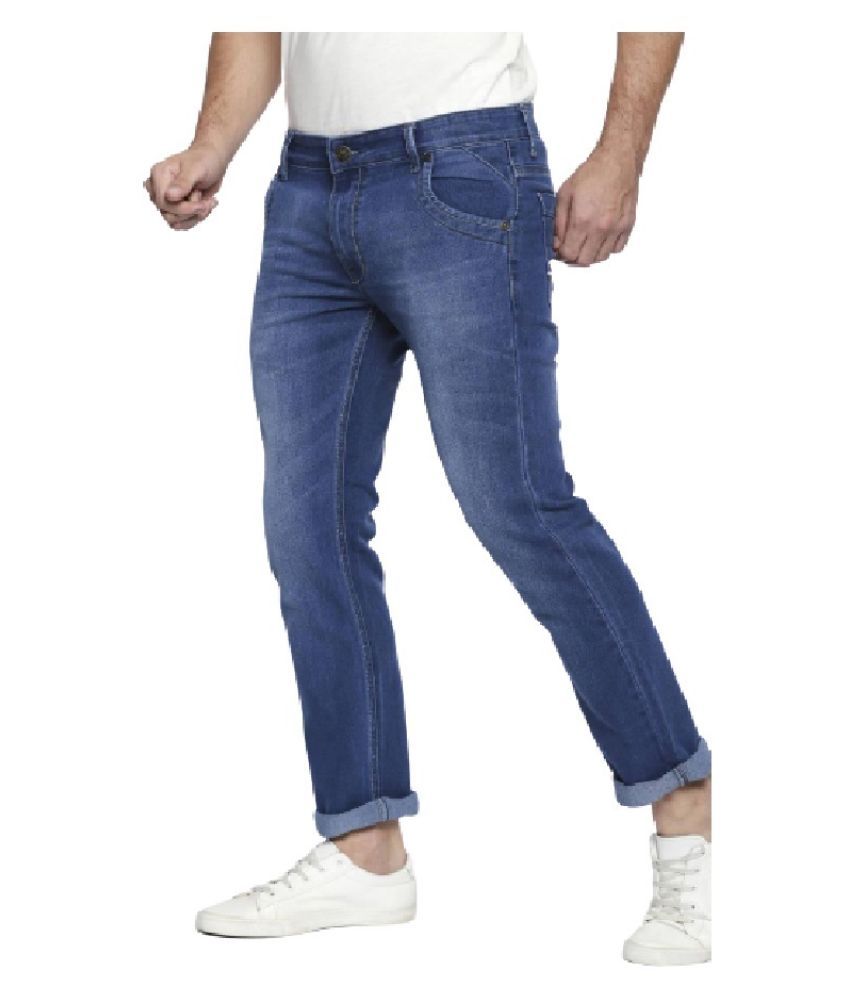 regular blue jeans