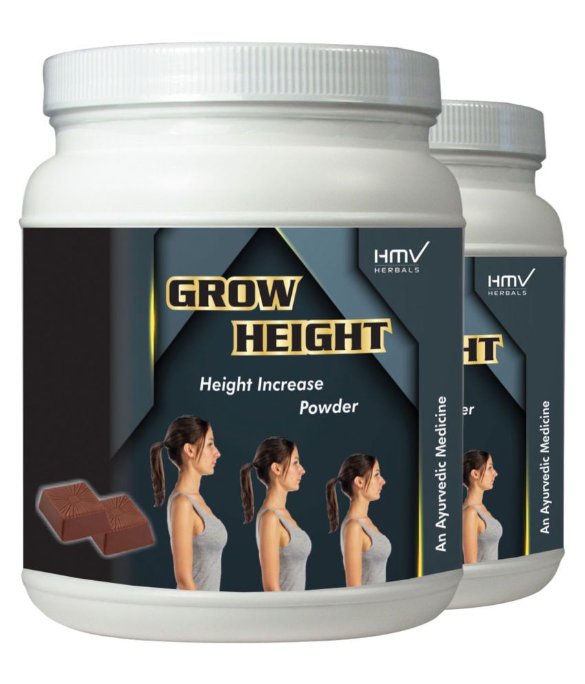 HMV Herbals Grow Height Herbal Height Growth Choco Powder 200 gm Pack Of 2