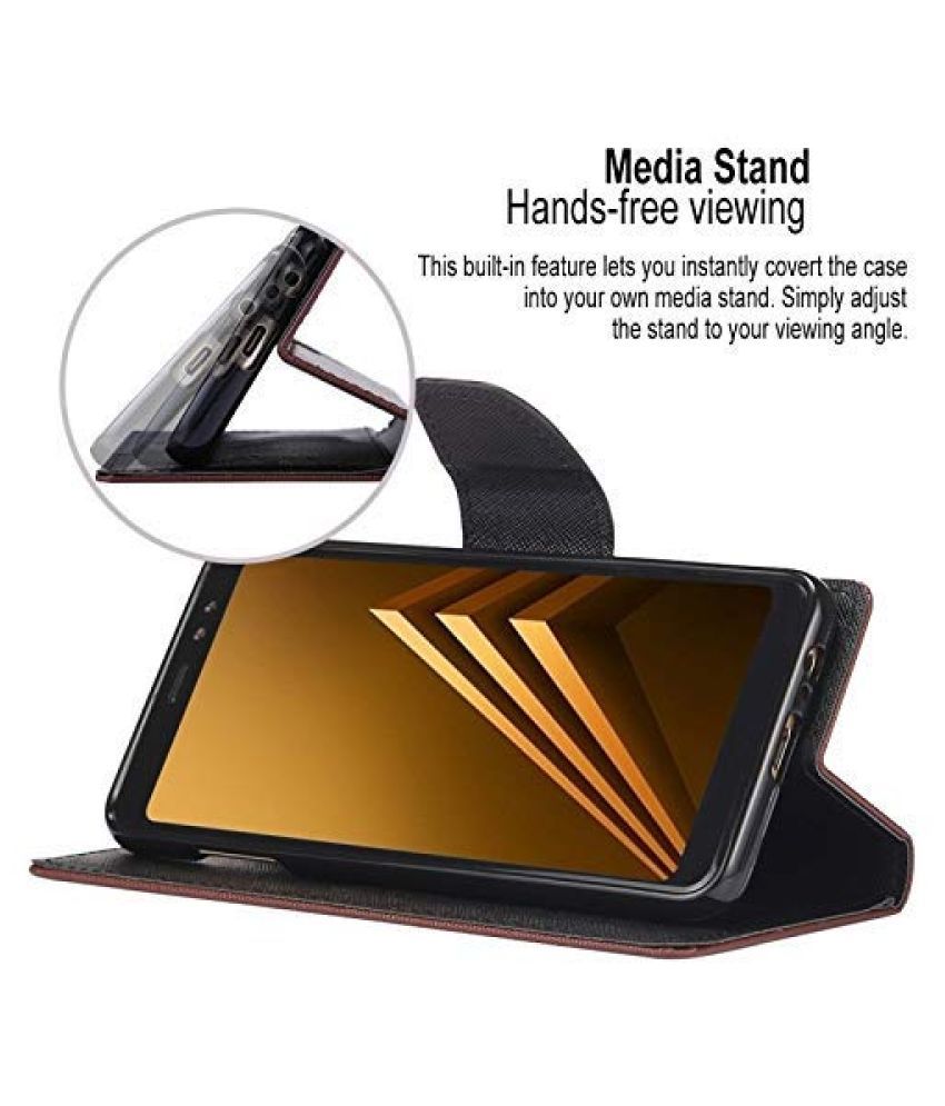 Moto E3 Flip Cover by Vikefon Black Mercury Case With Stand Flip