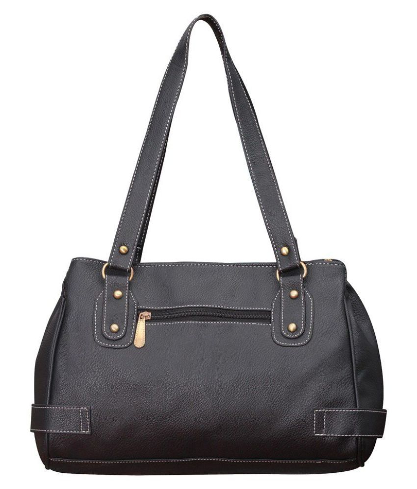 Topshop Knotted Half Moon Faux Leather Shoulder Bag - Black | Fashion Gone Rogue