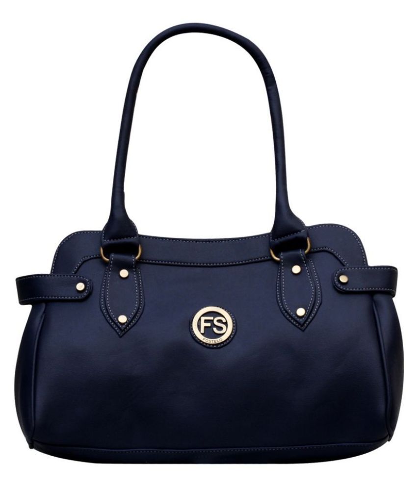     			Fostelo -   Blue Faux Leather Shoulder Bag