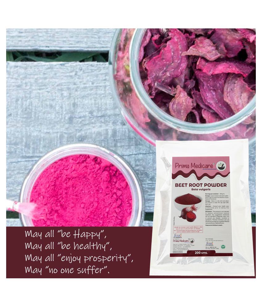 Prima Medicare 100 Natural Beetroot Powder Healthy Hair Growth and