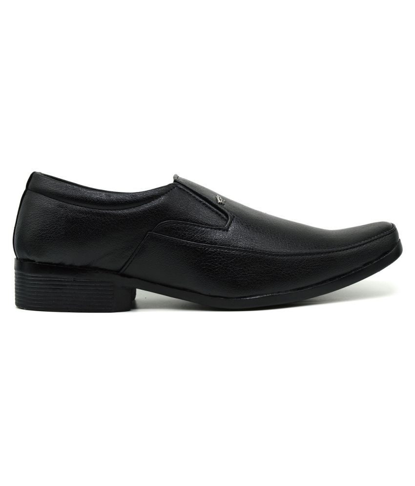 Office Non-Leather Black Formal Shoes 