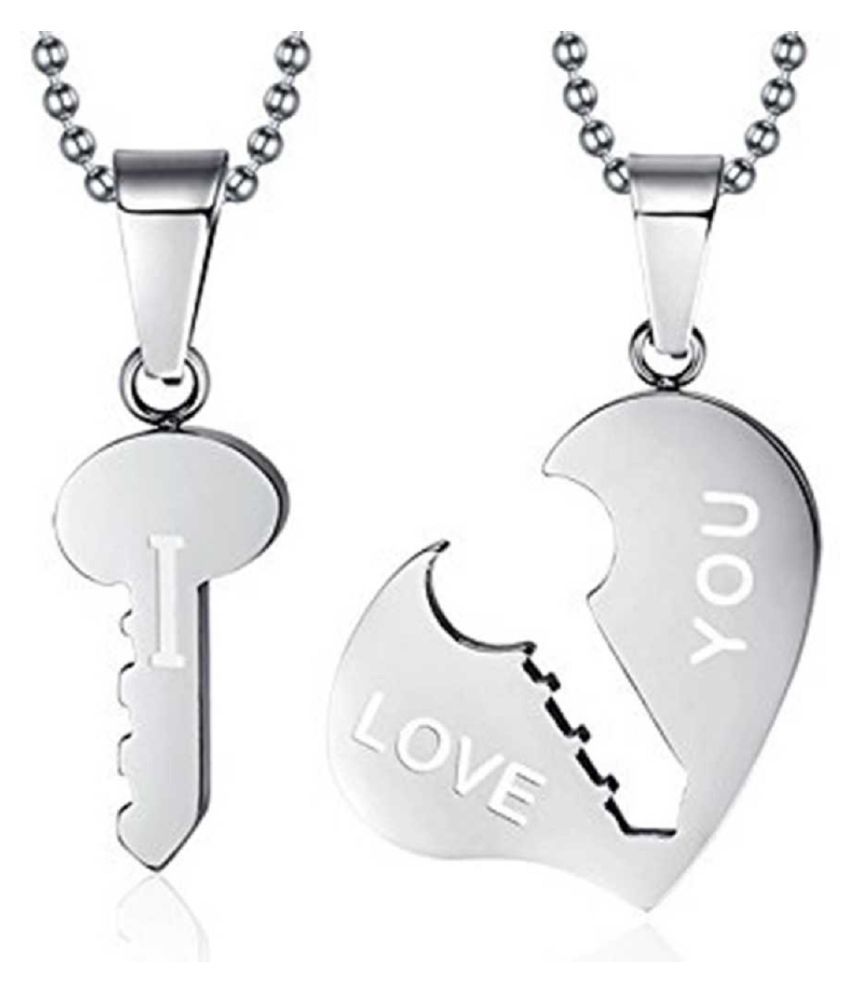 Silver couple locket clearance